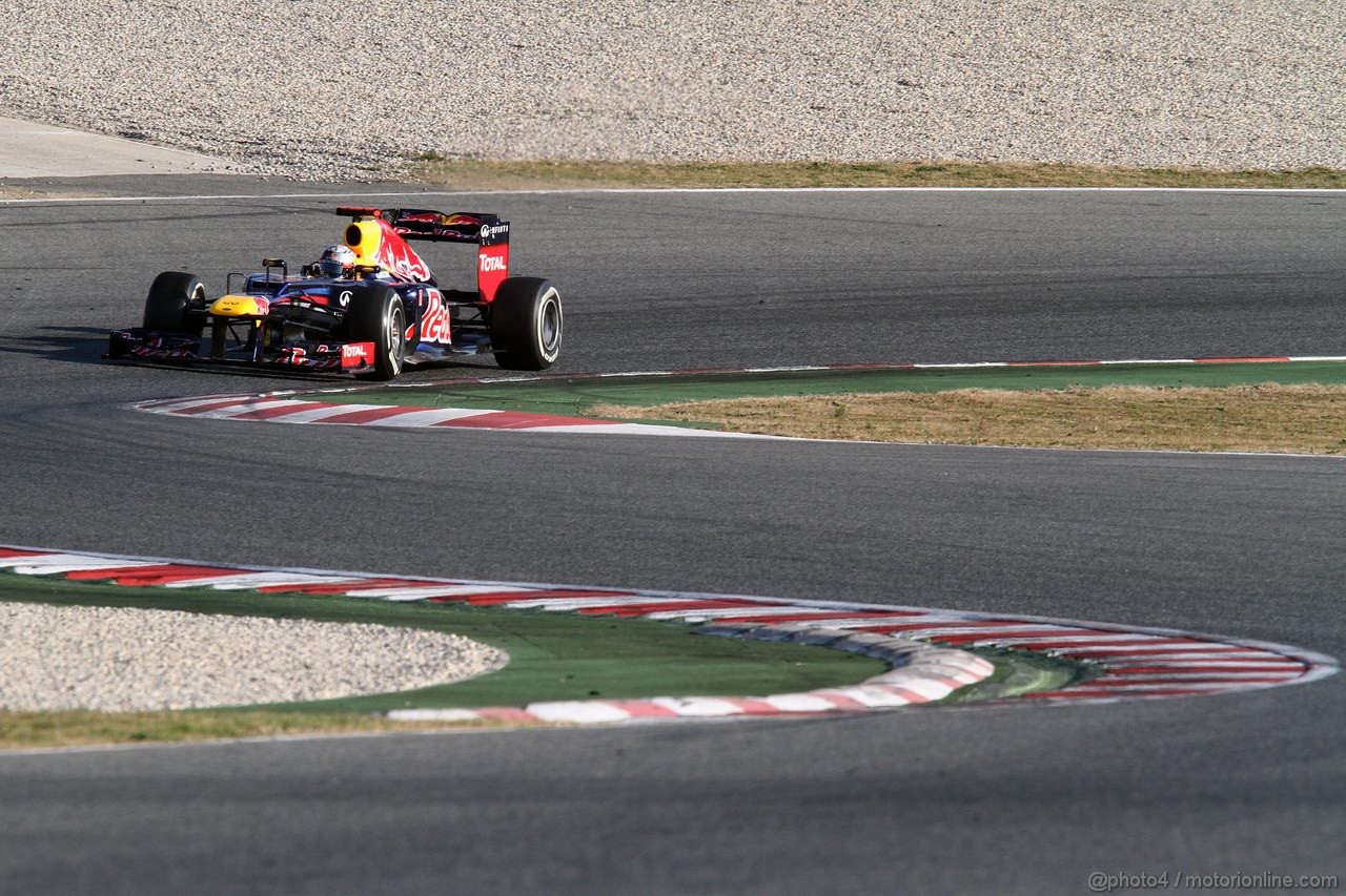 Barcelona Test Marzo 2012, 02.03.2012 Sebastian Vettel (GER), Red Bull Racing, RB8 