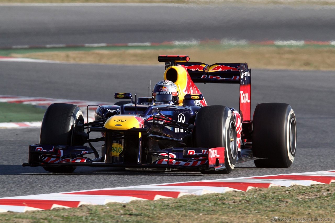 Barcelona Test Marzo 2012, 02.03.2012 Sebastian Vettel (GER), Red Bull Racing, RB8 