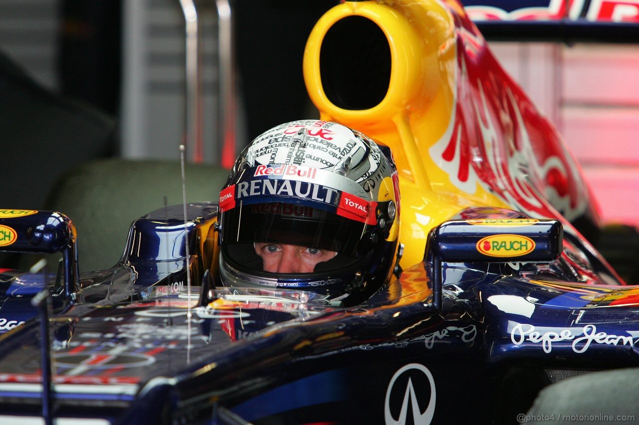 Barcelona Test Marzo 2012, 02.03.2012 Sebastian Vettel (GER), Red Bull Racing, RB8 