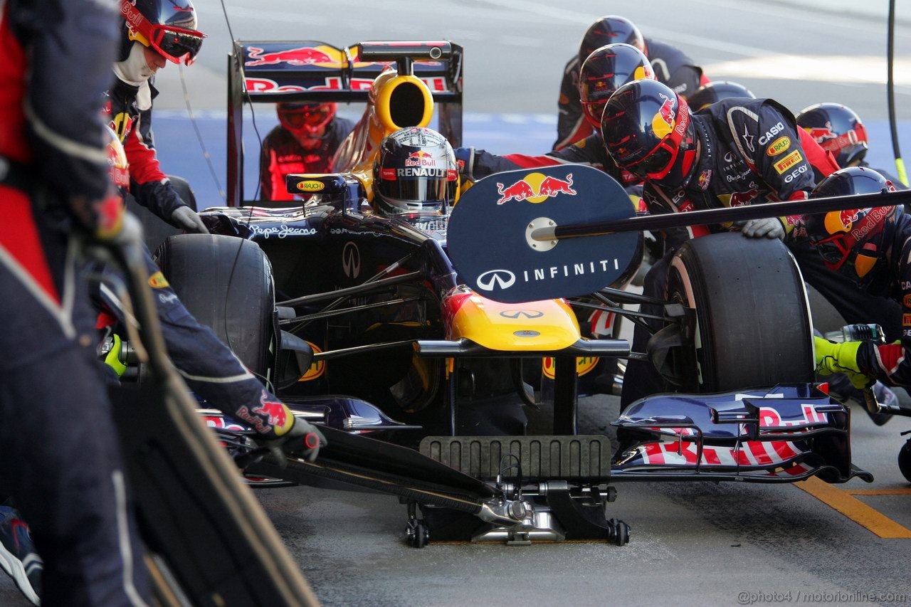 Barcelona Test Marzo 2012, 02.03.2012 Sebastian Vettel (GER), Red Bull Racing, RB8 