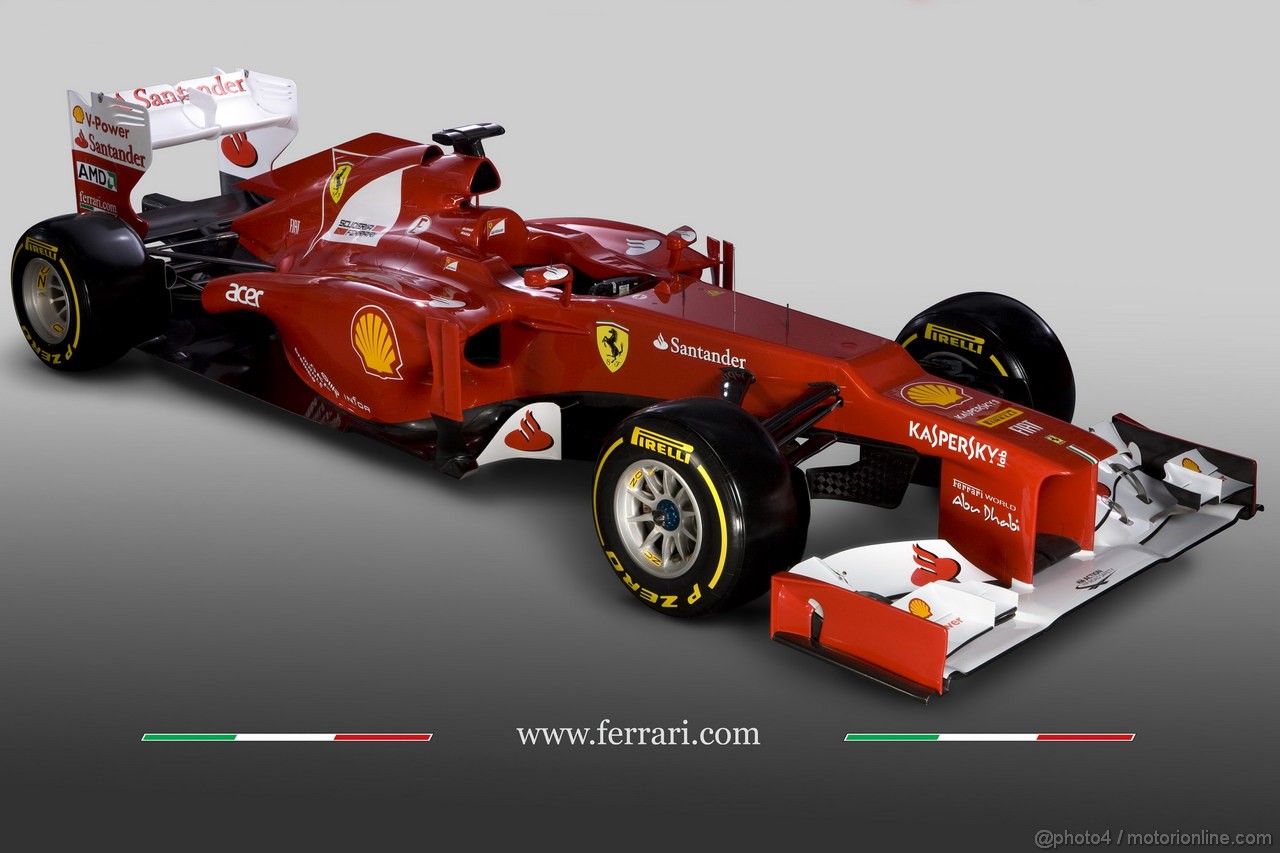 Ferrari F2012, 
The new Ferrari F2012 - Editorial Copyright Free: Ferrari S.P.A
