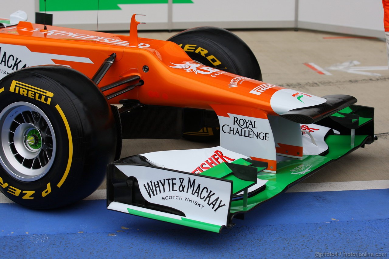 ForceIndia VJM05, 
The New VJM05 front wing - Sahara Force India Formula One Team VJM05 Launch 