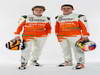 ForceIndia VJM05, (L to R): Nico Hulkenberg (GER) e Paul di Resta (GBR) - Sahara Force India Formula One Team - Driver Studio Photoshoot - Silverstone, UK, 02.02.2012 -  Sahara Force India Formula One Team Copyright Free Image
