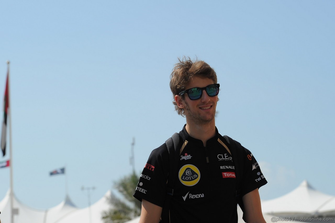 GP ABU DHABI, Romain Grosjean (FRA) Lotus F1 Team E20