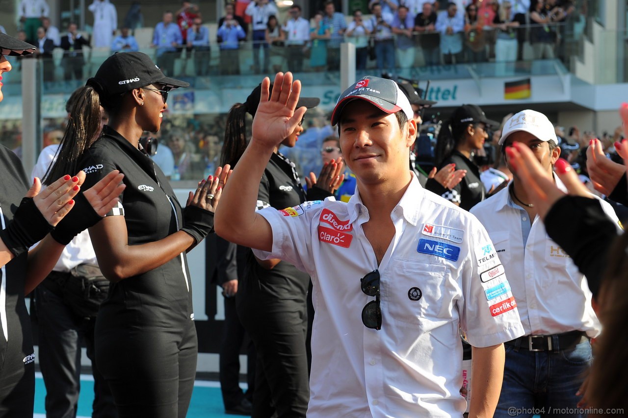 GP ABU DHABI, Drivers Parade: Kamui Kobayashi (JAP) Sauber F1 Team C31