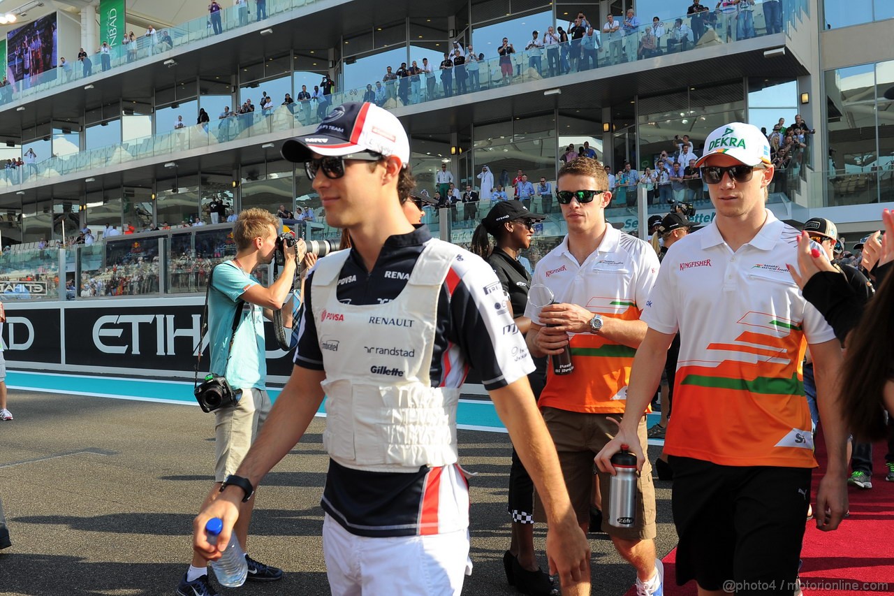 GP ABU DHABI, Drivers Parade: Bruno Senna (BRA) Williams F1 Team FW34