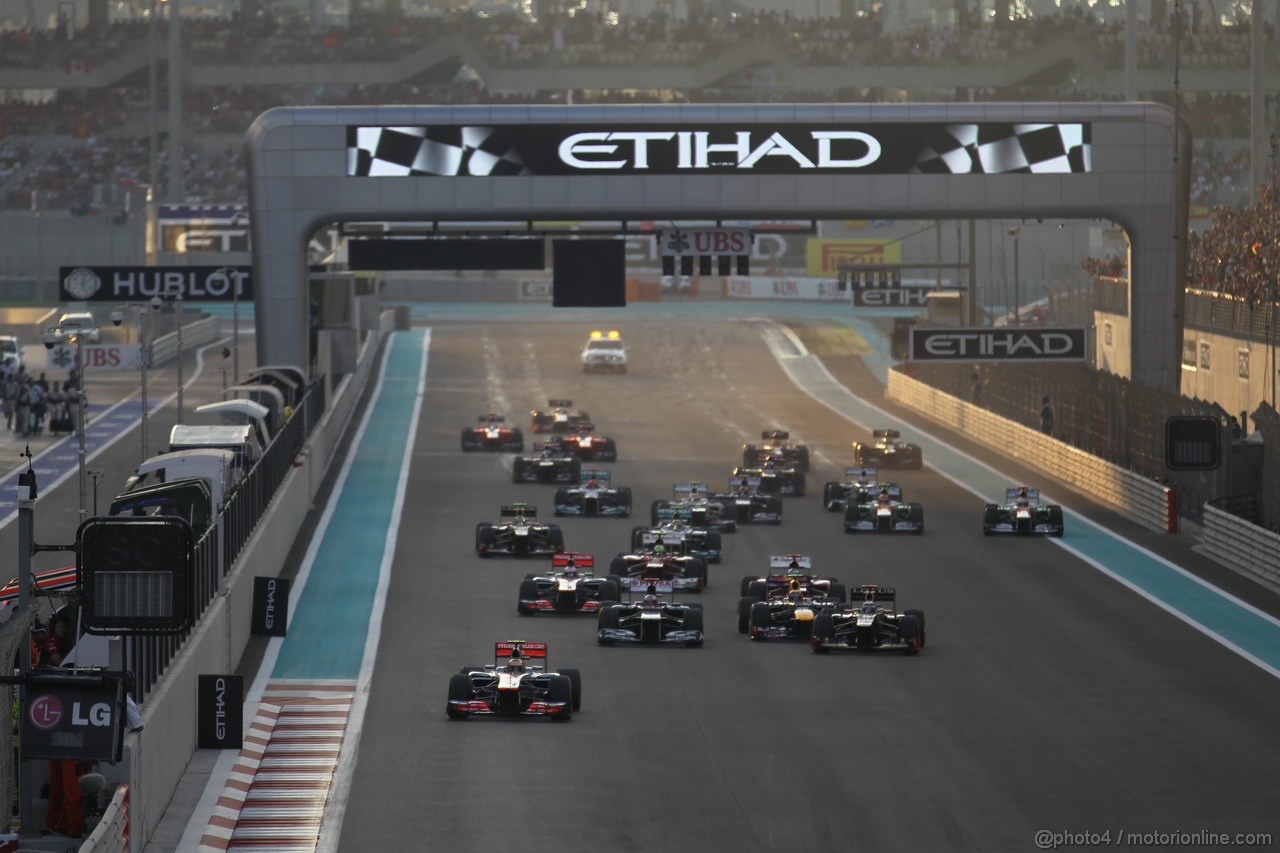 GP ABU DHABI, Gara Start 