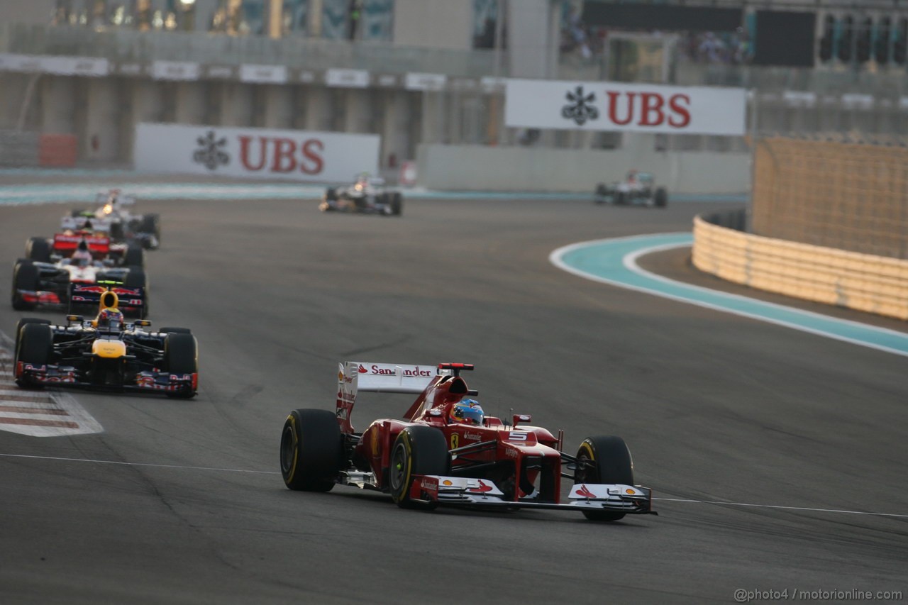 GP ABU DHABI, Gara: Fernando Alonso (ESP) Ferrari F2012