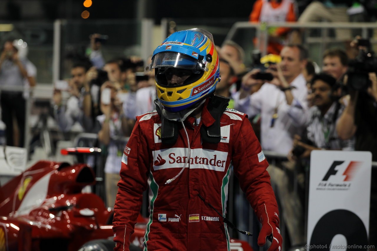 GP ABU DHABI, Podium: Fernando Alonso (ESP) Ferrari F2012 (secondo)