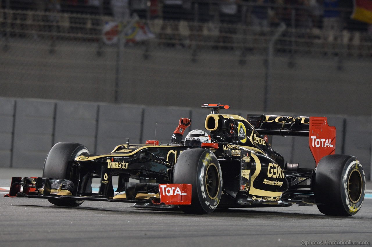 GP ABU DHABI, Gara: Kimi Raikkonen (FIN) Lotus F1 Team E20