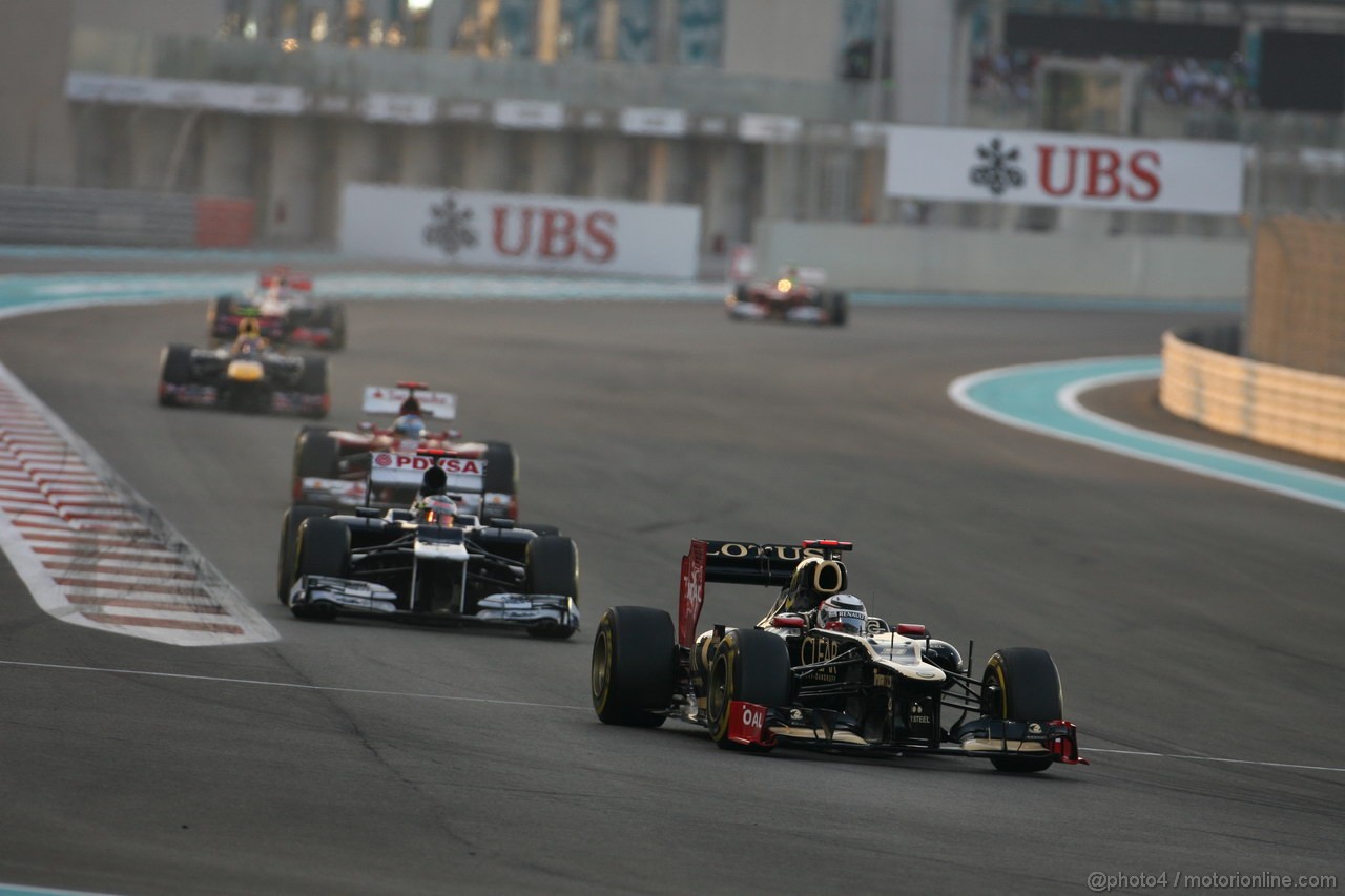 GP ABU DHABI, Gara: Kimi Raikkonen (FIN) Lotus F1 Team E20