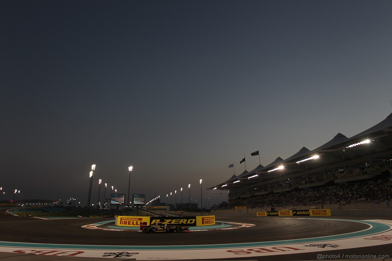 GP ABU DHABI, Gara: Kimi Raikkonen (FIN) Lotus F1 Team E20