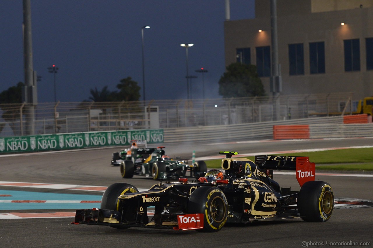 GP ABU DHABI, Gara: Romain Grosjean (FRA) Lotus F1 Team E20