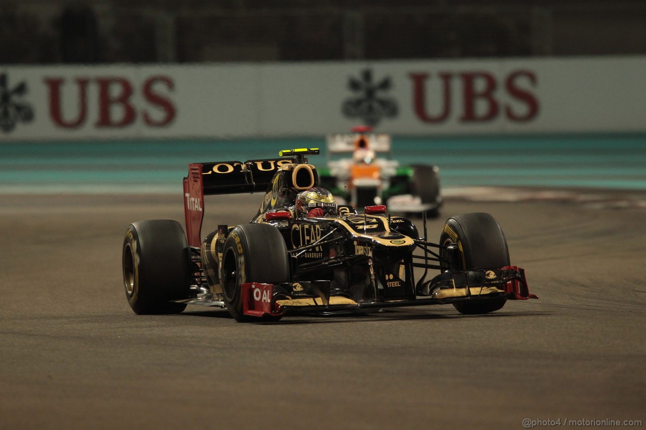 GP ABU DHABI, Gara: Romain Grosjean (FRA) Lotus F1 Team E20