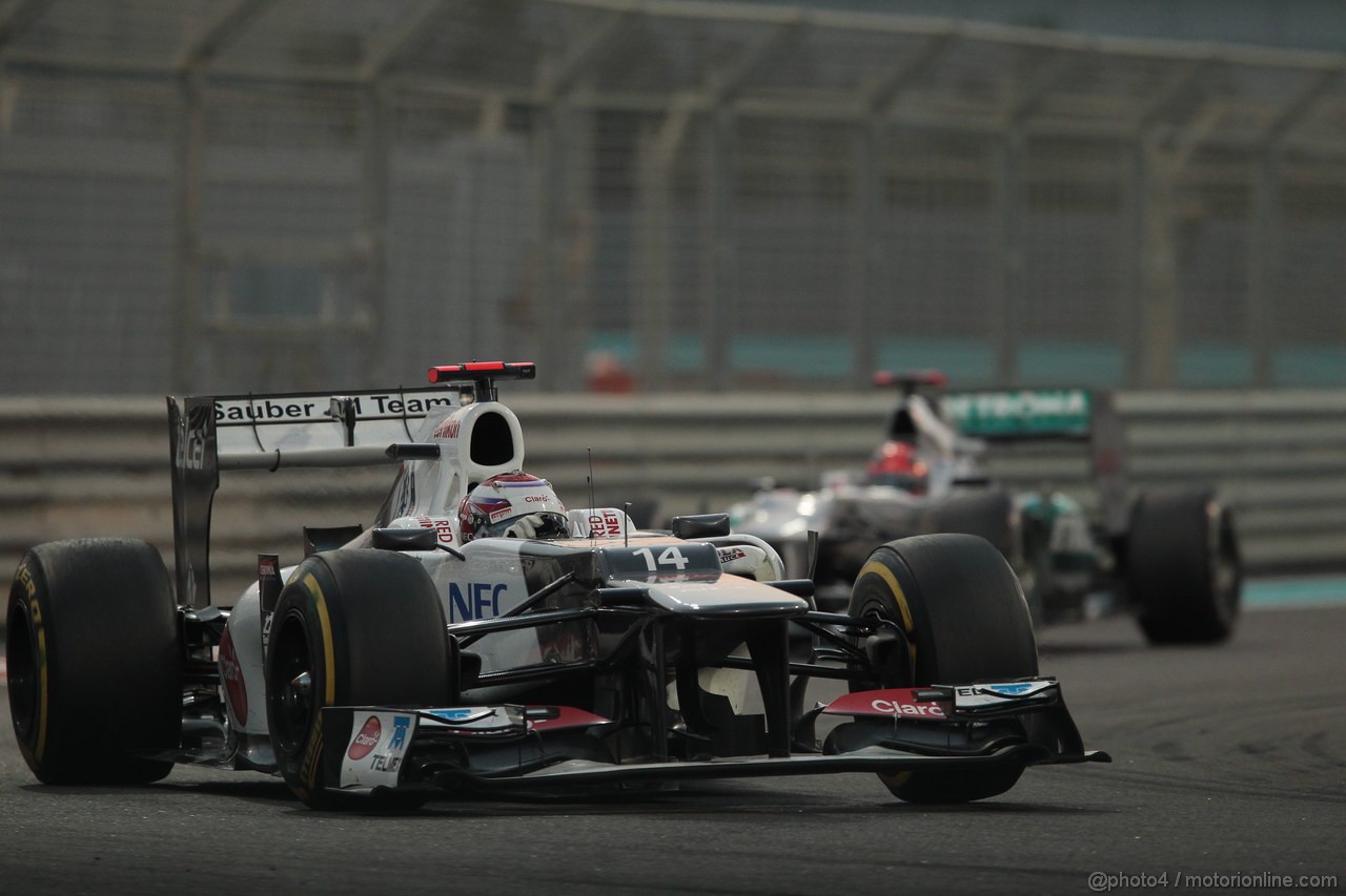 GP ABU DHABI, Gara: Kamui Kobayashi (JAP) Sauber F1 Team C31