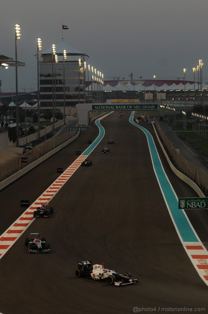 GP ABU DHABI, Gara: Kamui Kobayashi (JAP) Sauber F1 Team C31