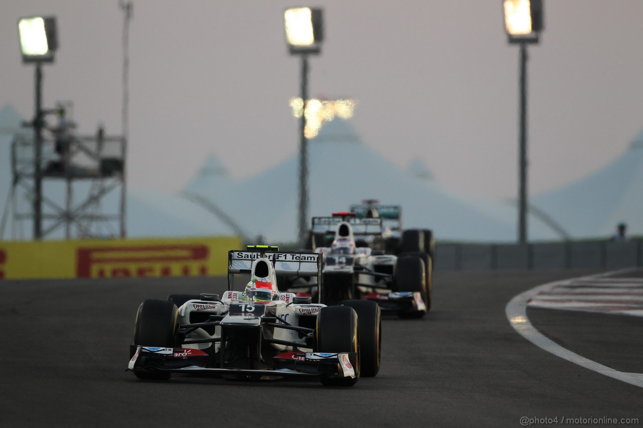 GP ABU DHABI, Gara: Sergio Prez (MEX) Sauber F1 Team C31