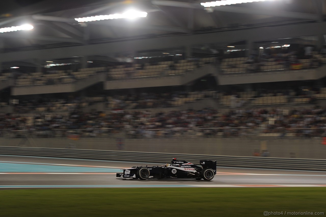 GP ABU DHABI, Gara: Pastor Maldonado (VEN) Williams F1 Team FW34