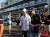 GP ABU DHABI, Drivers Parade: Sebastian Vettel (GER) Red Bull Racing RB8 e Michael Schumacher (GER) Mercedes AMG F1 W03