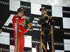 GP ABU DHABI, Podium: Kimi Raikkonen (FIN) Lotus F1 Team E20 (vincitore), Fernando Alonso (ESP) Ferrari F2012 (secondo) e Sebastian Vettel (GER) Red Bull Racing RB8 (terzo)