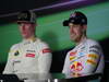 GP ABU DHABI, Conferenza Stampa: Kimi Raikkonen (FIN) Lotus F1 Team E20 (vincitore) e Sebastian Vettel (GER) Red Bull Racing RB8 (terzo)