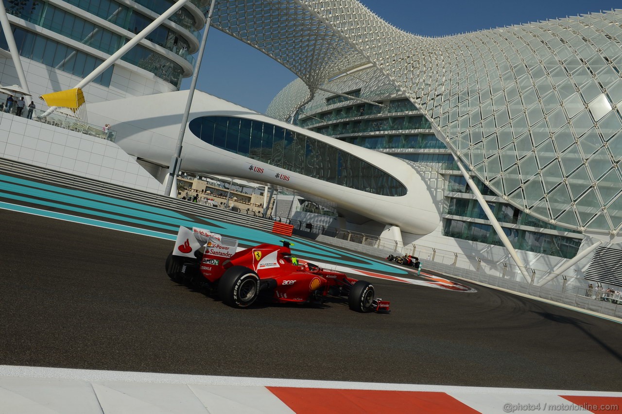 GP ABU DHABI, Prove Libere 3: Felipe Massa (BRA) Ferrari F2012