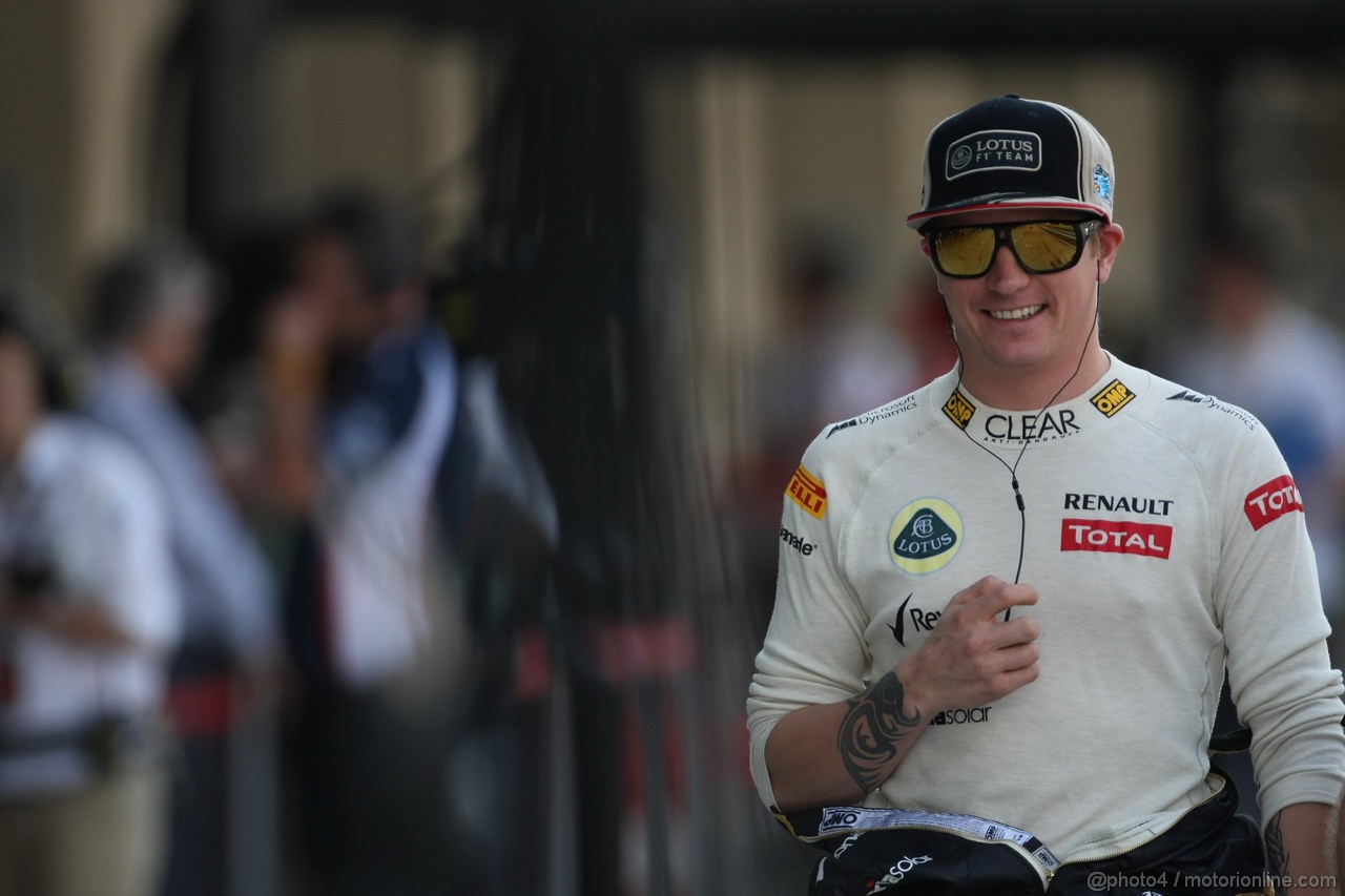 GP ABU DHABI, Prove Libere 3: Kimi Raikkonen (FIN) Lotus F1 Team E20