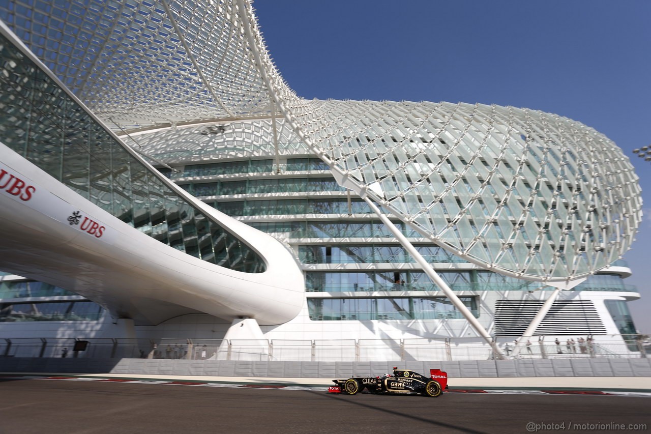 GP ABU DHABI, Prove Libere 3: Kimi Raikkonen (FIN) Lotus F1 Team E20