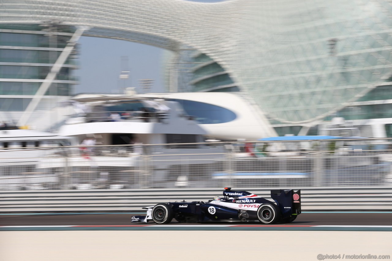 GP ABU DHABI, Prove Libere 3: Pastor Maldonado (VEN) Williams F1 Team FW34