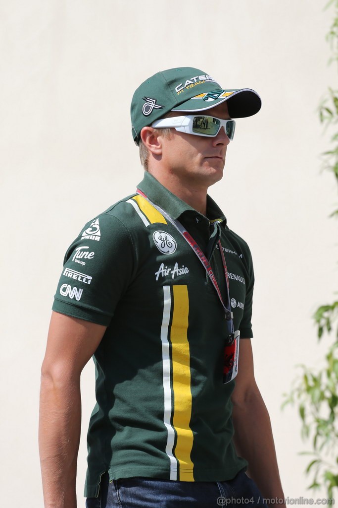 GP ABU DHABI, Prove Libere 3: Heikki Kovalainen (FIN) Caterham F1 Team CT01