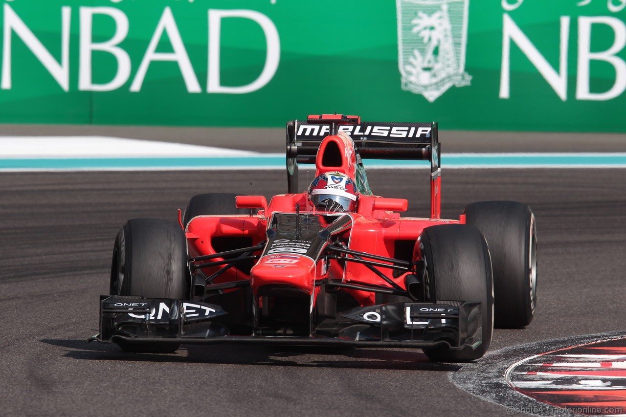 GP ABU DHABI, Prove Libere 3: Timo Glock (GER) Marussia F1 Team MR01