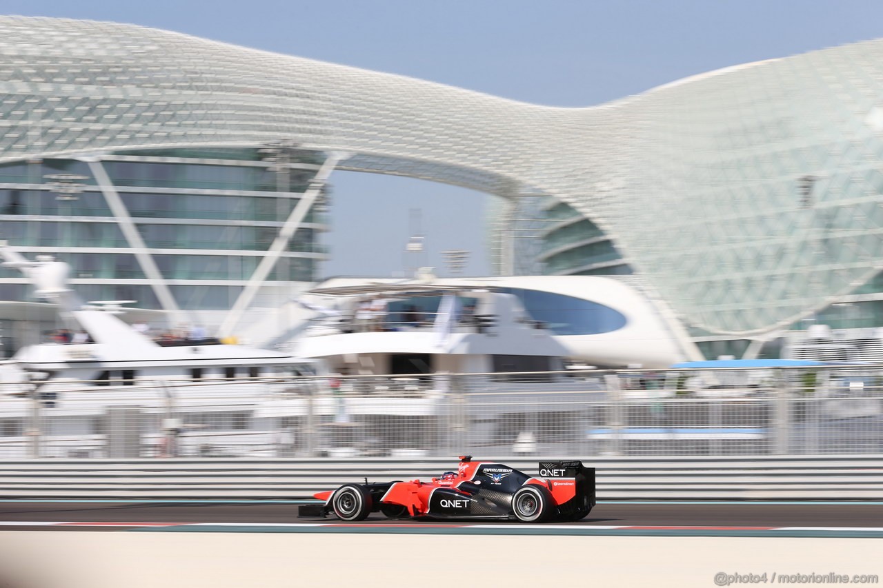 GP ABU DHABI, Prove Libere 3: Timo Glock (GER) Marussia F1 Team MR01