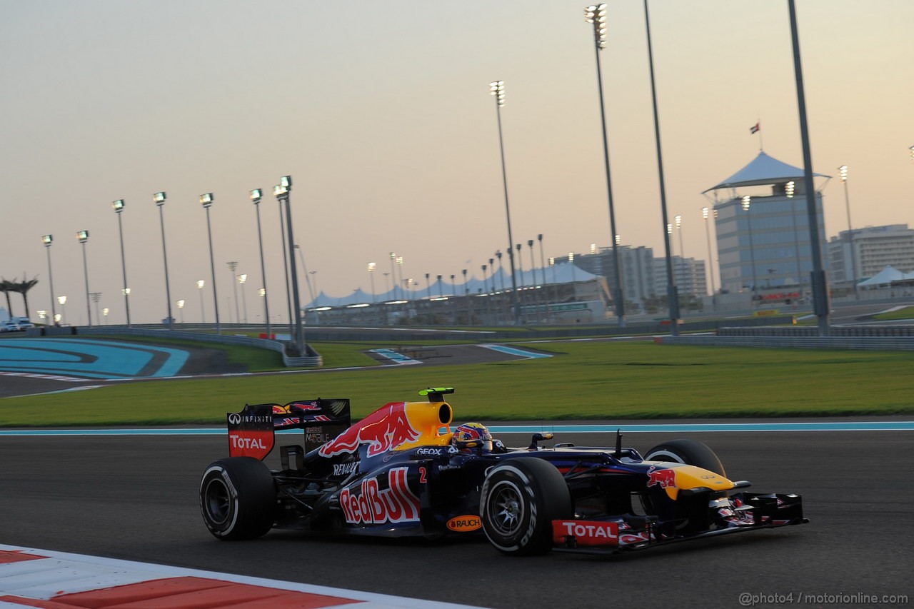 GP ABU DHABI, Qualifiche: Mark Webber (AUS) Red Bull Racing RB8