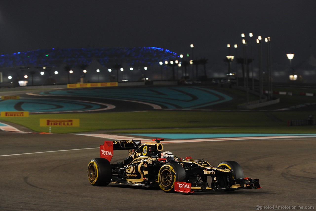GP ABU DHABI, Qualifiche: Kimi Raikkonen (FIN) Lotus F1 Team E20