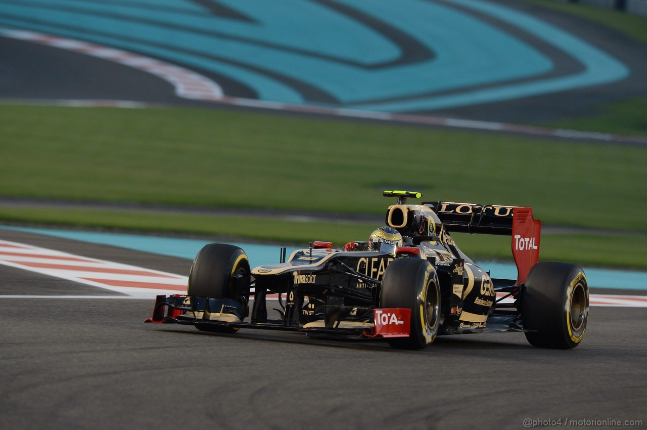 GP ABU DHABI, Qualifiche: Romain Grosjean (FRA) Lotus F1 Team E20