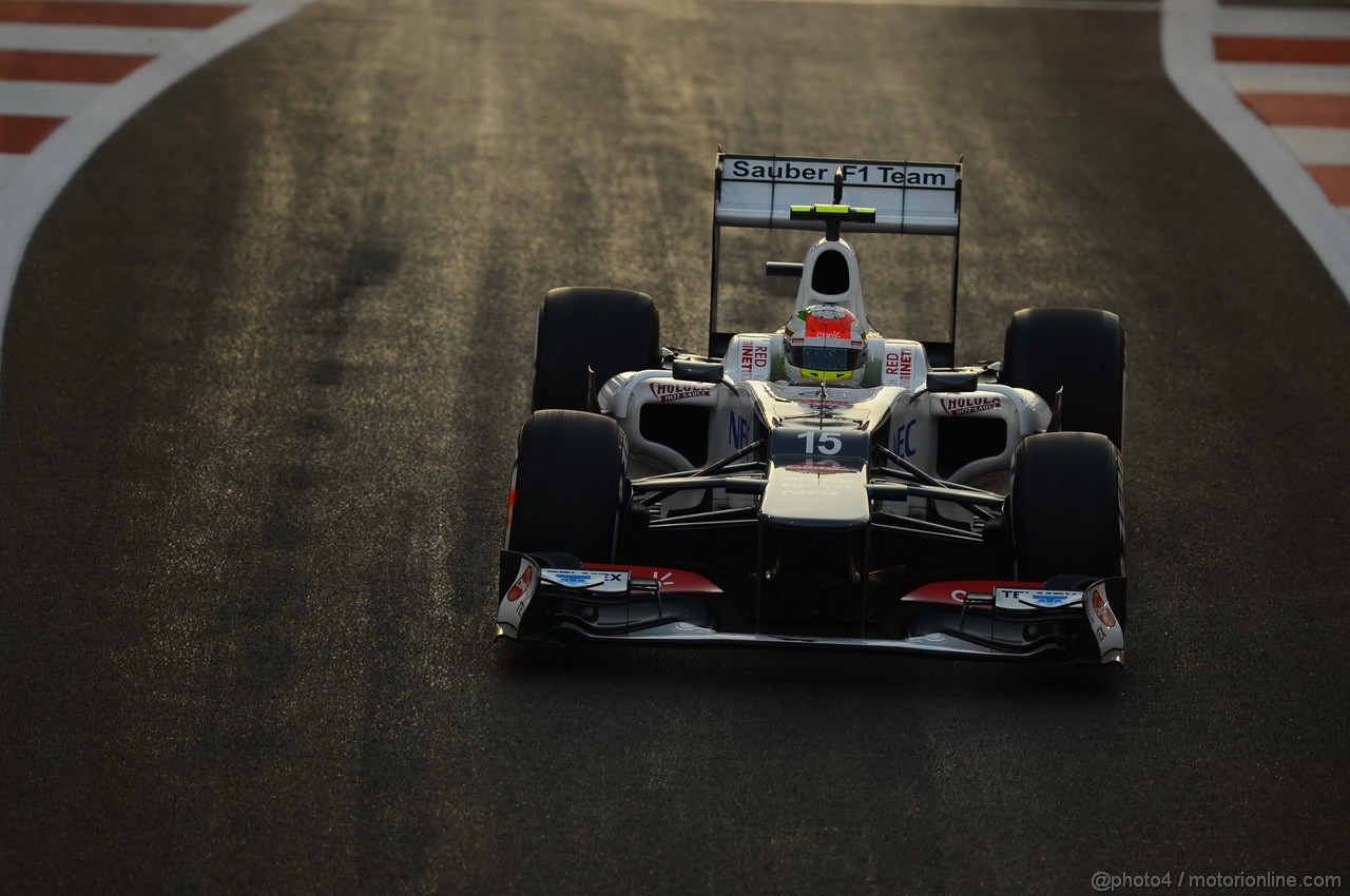 GP ABU DHABI, Qualifiche: Sergio Prez (MEX) Sauber F1 Team C31