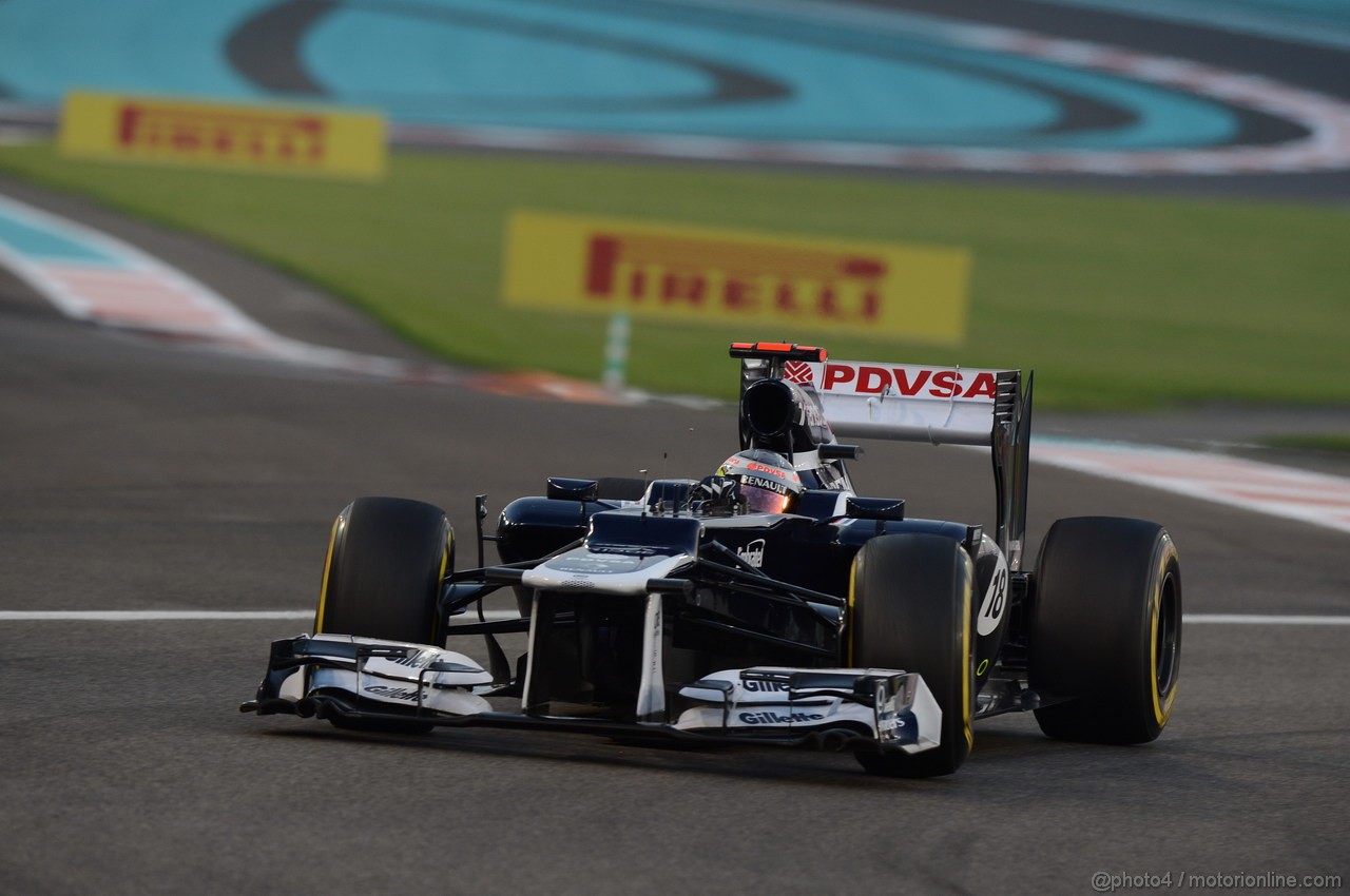 GP ABU DHABI, Qualifiche: Pastor Maldonado (VEN) Williams F1 Team FW34