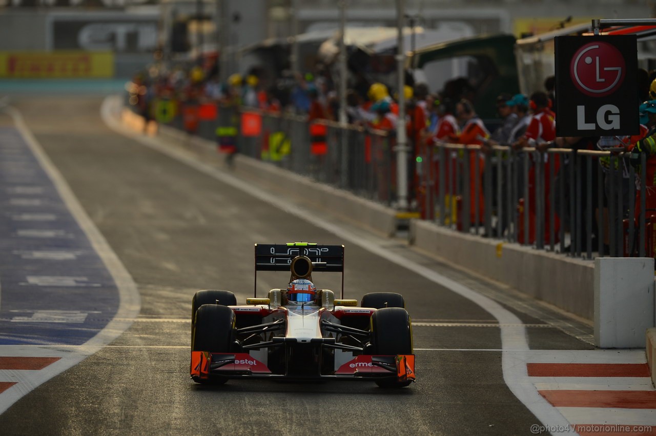 GP ABU DHABI, Qualifiche: Narain Karthikeyan (IND) HRT Formula 1 Team F112