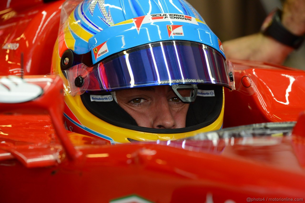 GP ABU DHABI, Prove Libere 1: Fernando Alonso (ESP) Ferrari F2012