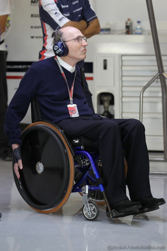 GP ABU DHABI, Prove Libere 1: Sir Frank Williams (GBR), Team Principal Williams F1 Team