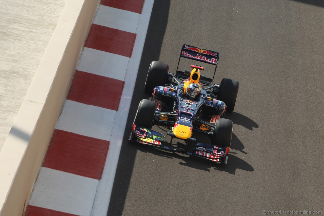 GP ABU DHABI, Prove Libere 1: Sebastian Vettel (GER) Red Bull Racing RB8