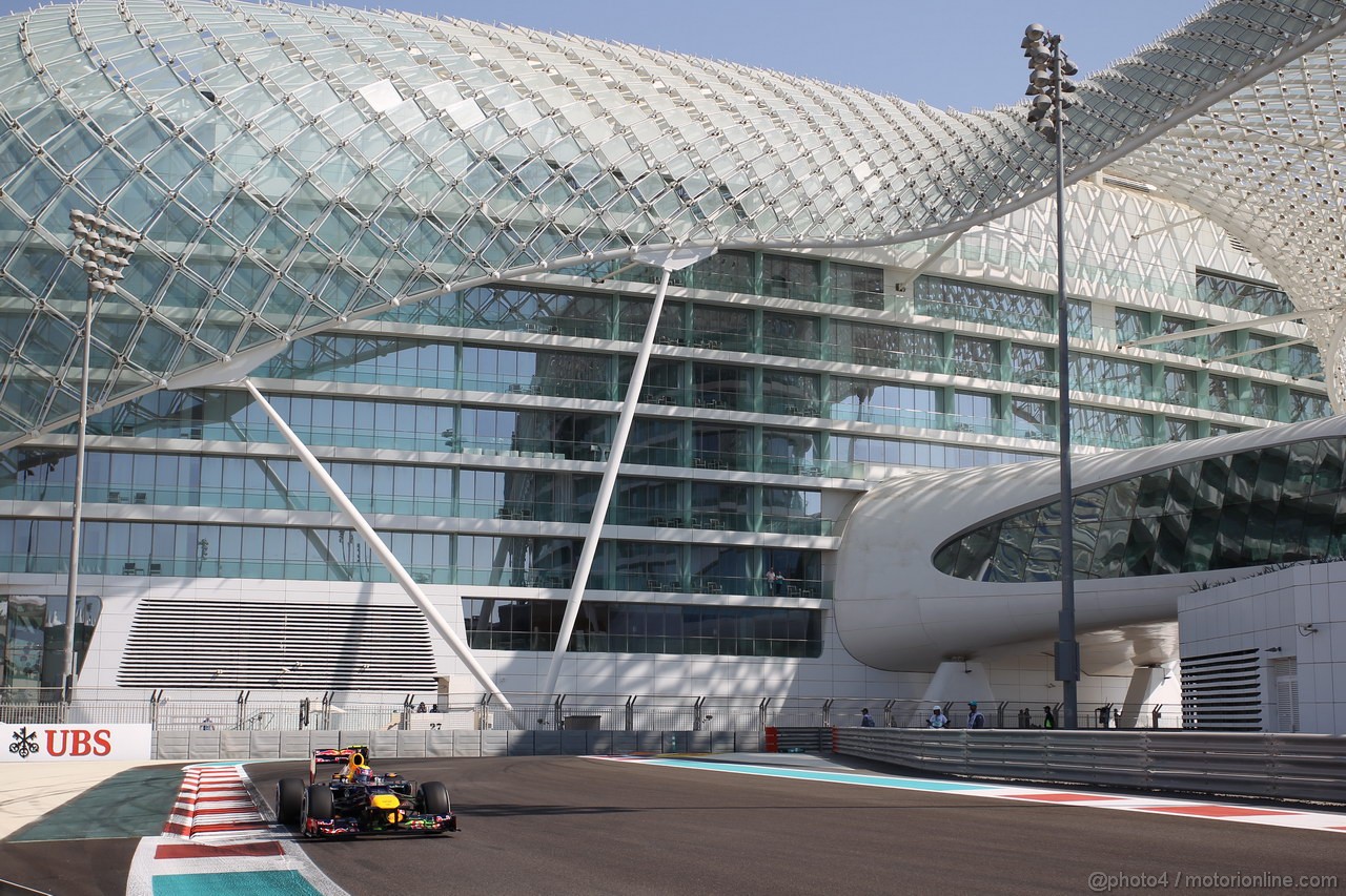 GP ABU DHABI, Prove Libere 1: Mark Webber (AUS) Red Bull Racing RB8