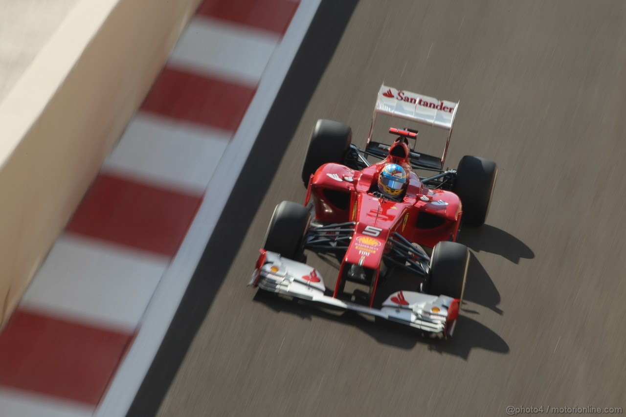 GP ABU DHABI, Prove Libere 1: Fernando Alonso (ESP) Ferrari F2012