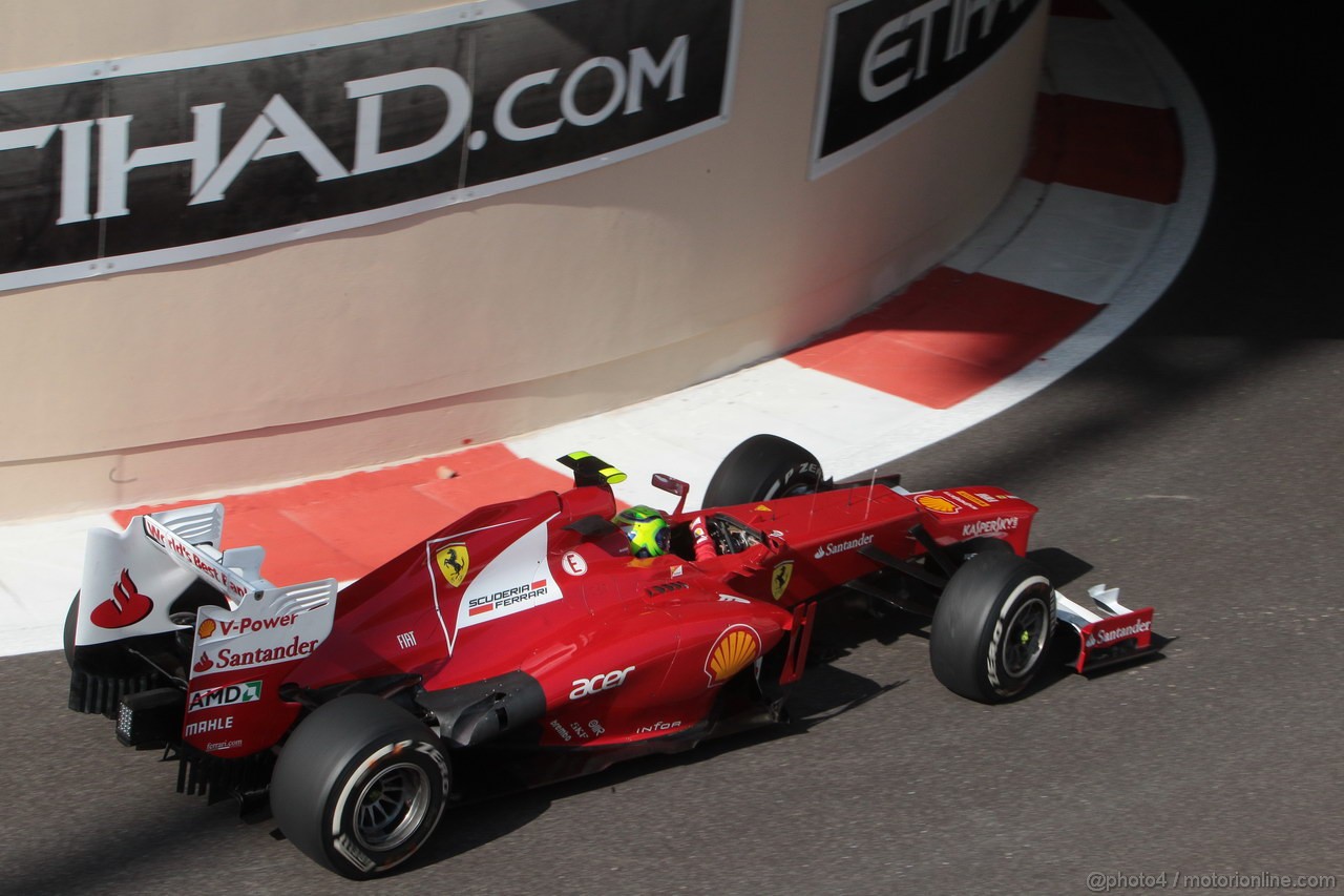 GP ABU DHABI, Prove Libere 1: Felipe Massa (BRA) Ferrari F2012