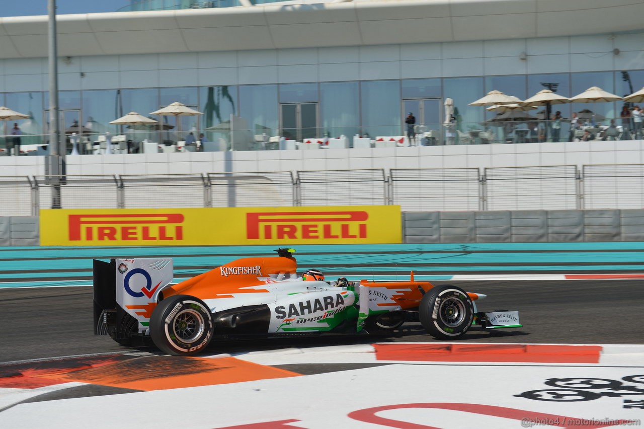 GP ABU DHABI, Prove Libere 1: Nico Hulkenberg (GER) Sahara Force India F1 Team VJM05