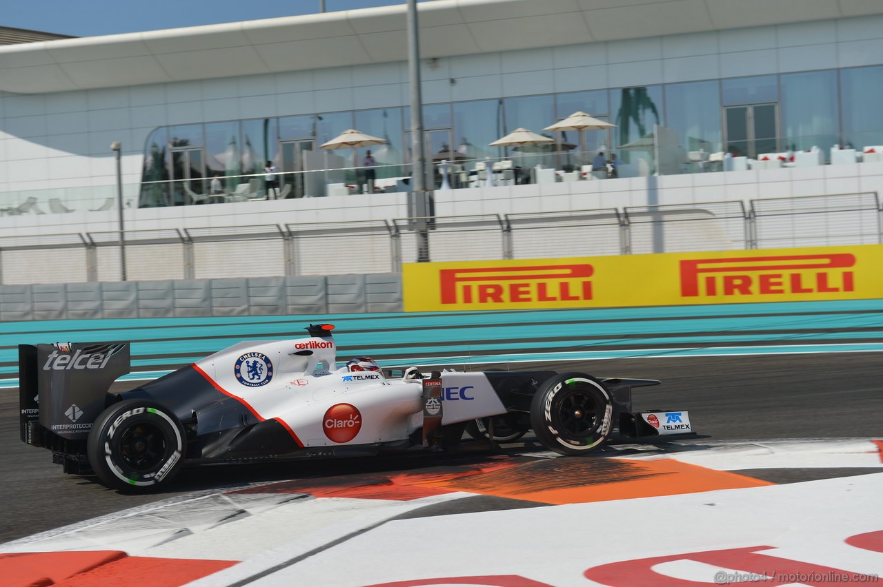 GP ABU DHABI, Prove Libere 1: Kamui Kobayashi (JAP) Sauber F1 Team C31