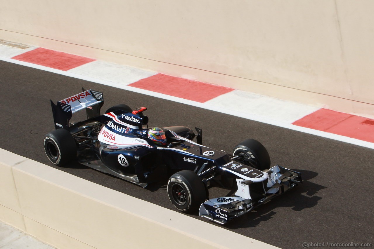 GP ABU DHABI, Prove Libere 1: Pastor Maldonado (VEN) Williams F1 Team FW34