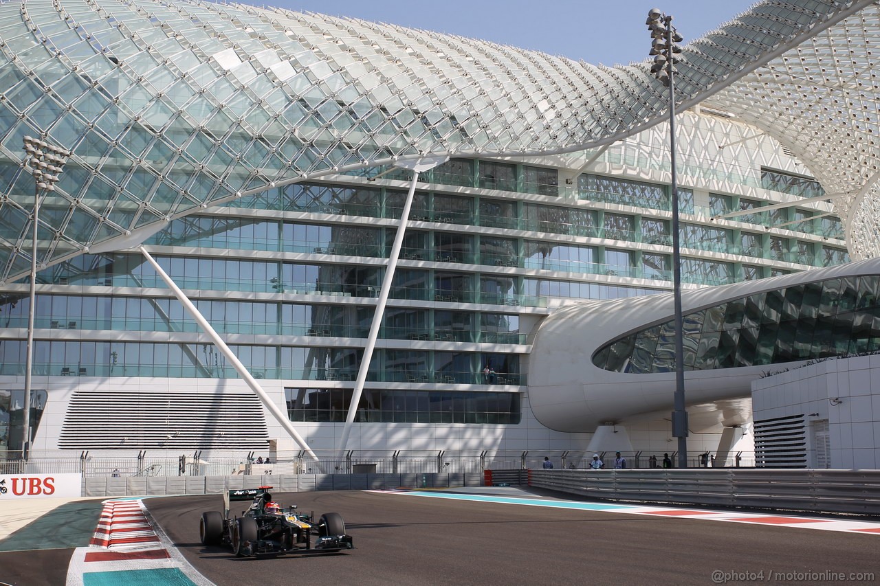 GP ABU DHABI, Prove Libere 1: Heikki Kovalainen (FIN) Caterham F1 Team CT01