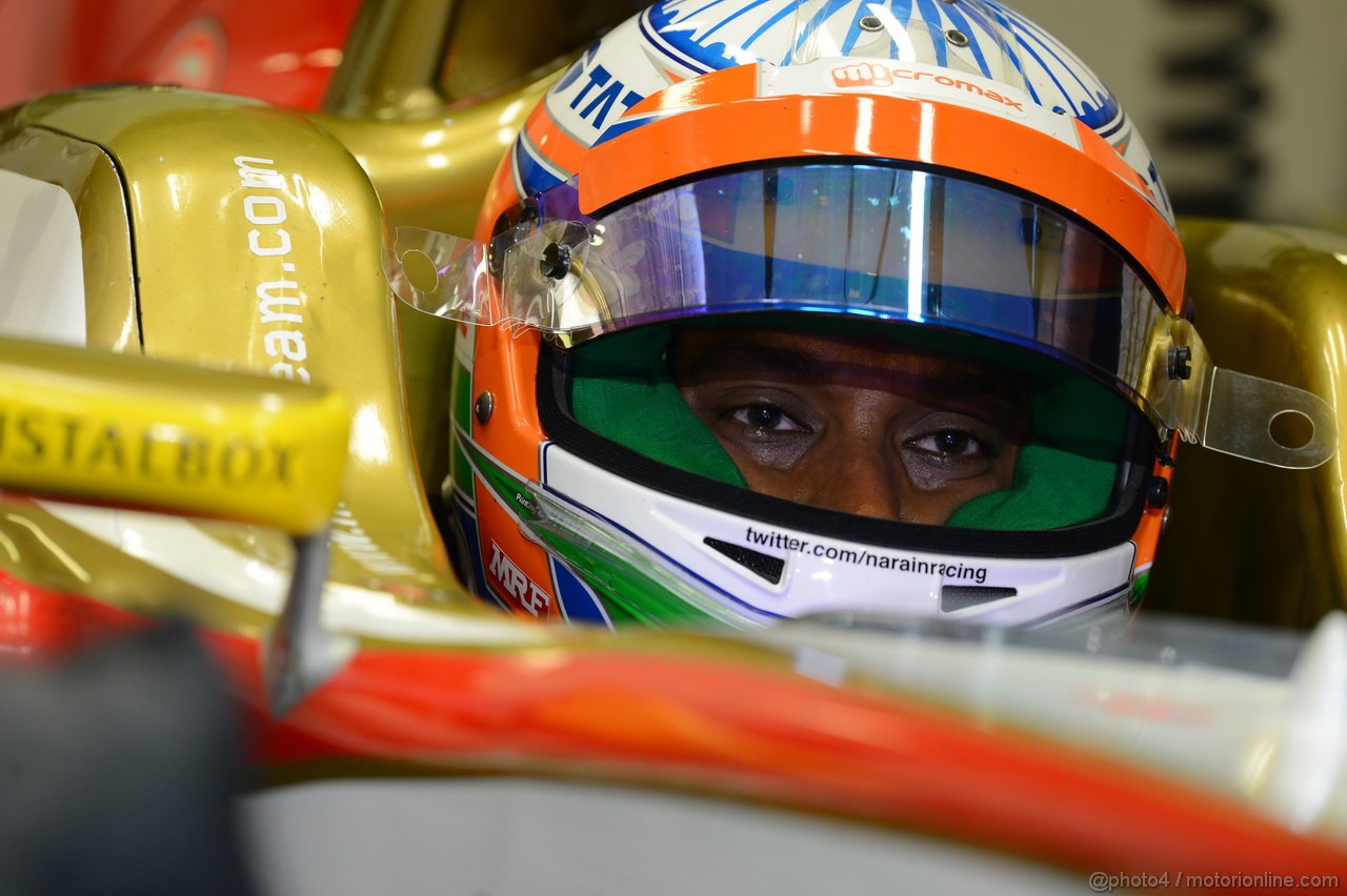 GP ABU DHABI, Prove Libere 2: Narain Karthikeyan (IND) HRT Formula 1 Team F112