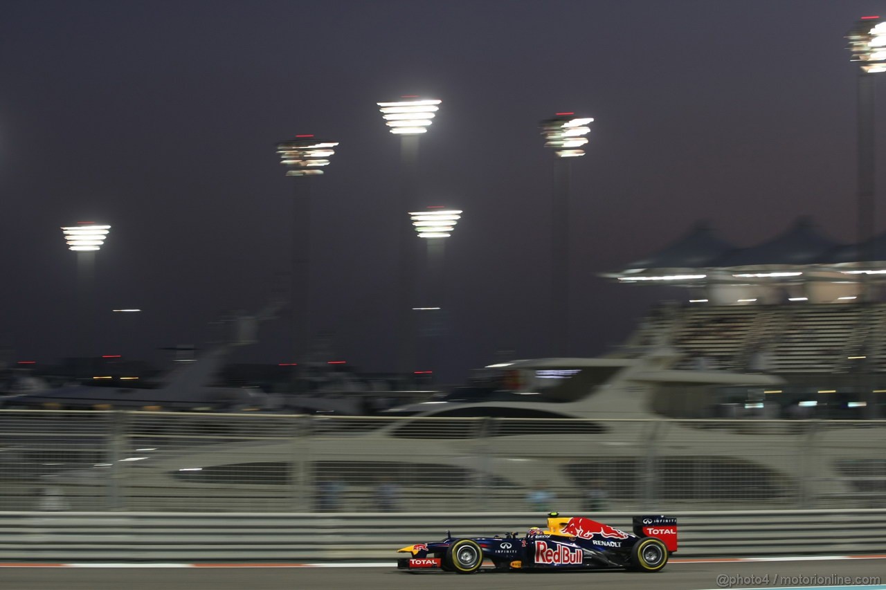 GP ABU DHABI, Prove Libere 2: Mark Webber (AUS) Red Bull Racing RB8